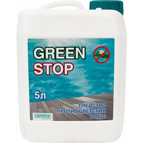 средство дезинфицирующее для бассейна cemmix cleanpool 1 л Средство дезинфицирующее для бассейна Cemmix GreenStop 5 л