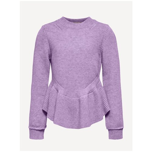 ONLY, пуловер для девочки, Цвет: светло-серый, размер: 122/128
