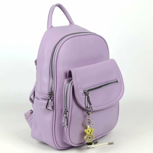 фото Рюкзак 8961 фиолетовый, фактура гладкая, желтый piove