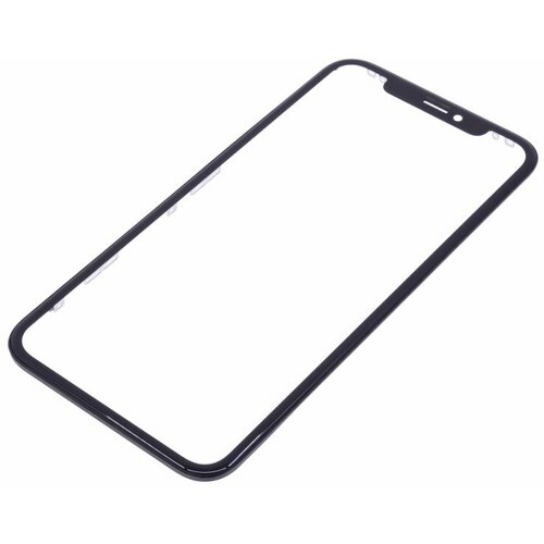 Стекло модуля + OCA + рамка для Apple iPhone XR (в сборе) черный, AA стекло рамка oca iphone 5 белое 1 класс