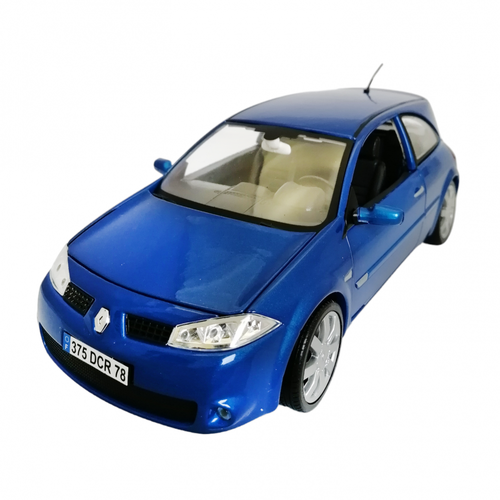 Renault Megane Sport 1:18 коллекционная металлическая модель автомобиля Bburago 18-11007 blue коврик салона skyway renault megane iii 2008 левый руль 4шт eva серый s01706428