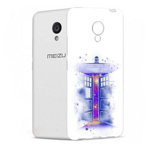 Чехол задняя-панель-накладка-бампер MyPads фиолетовый уголок абстракция для Meizu M5 (M611A) 5.2 противоударный