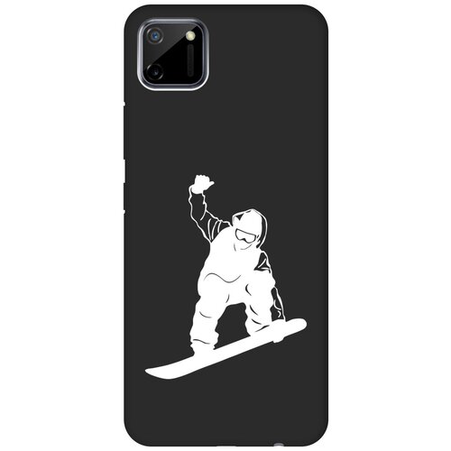 Матовый чехол Snowboarding W для realme C11 / Рилми С11 с 3D эффектом черный матовый чехол true queen для realme c11 рилми с11 с 3d эффектом черный