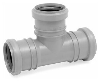 фото Канализационный тройник KARMAT 50 мм угол 90 град. трехраструбный