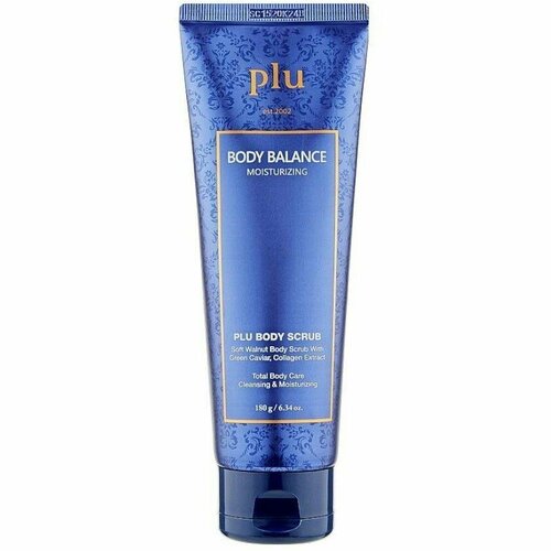 Увлажняющий скраб для тела с экстрактами граната и розы Plu Body Balance Scrub 180 гр