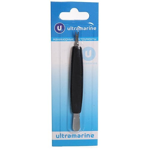 Триммер для удаления кутикулы на блистере «Ultramarine», с плоским шабером, цвет черный, 10см