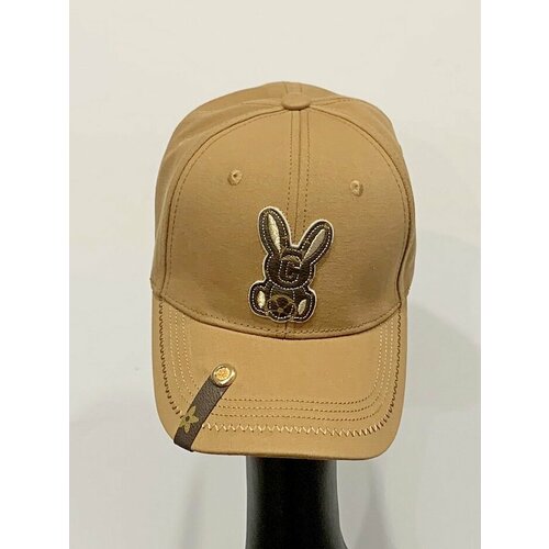 фото Бейсболка , размер 56-59, коричневый fashion