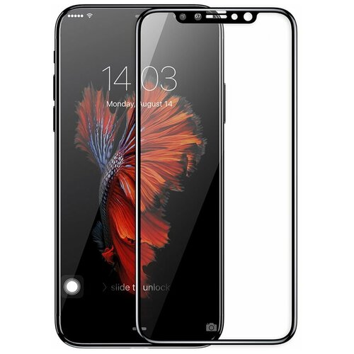 силиконовая накладка usams primary series для iphone 11 pro прозрачная Защитное стекло для iPhone X/XS/11 Pro 3D Full Coverage USAMS US-BH373 черный