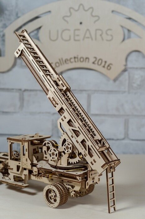 70022 3D-пазл механический - Пожарная лестница UGEARS - фото №17