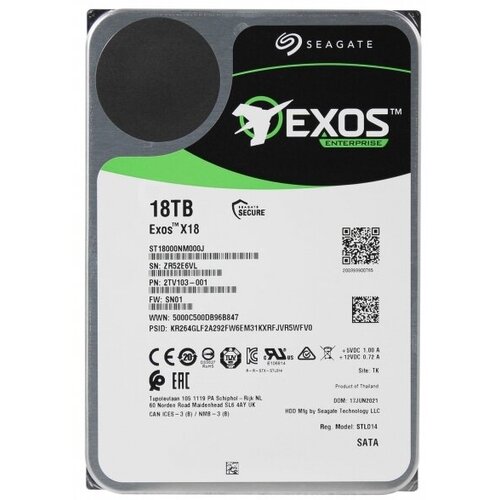 Жесткий Диск Seagate 2TV103 18Tb 7200 SATA 35 HDD 39980₽