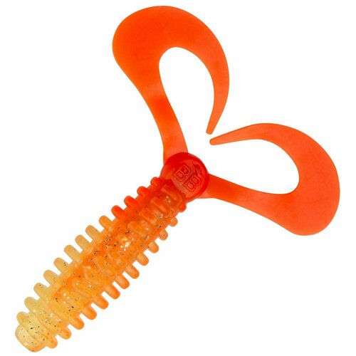 Приманка силиконовая для рыбалки Boroda Baits Phantom DT 135мм Неон Лимонный Ярко-Оранжевый мягкая 500₽