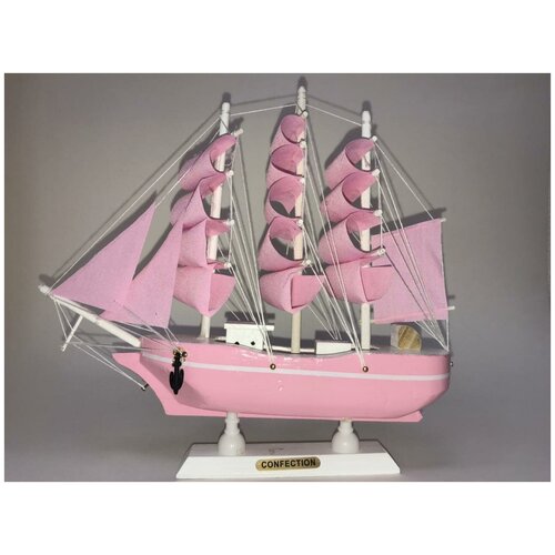 Корабль сувенирный - Деревянные парусные лодки 24 см