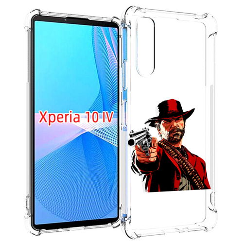 Чехол MyPads Red-Dead-Redemption-2-РДР-2 для Sony Xperia 10 IV (10-4) задняя-панель-накладка-бампер