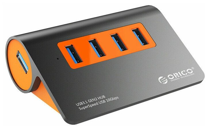 Хаб USB Orico M3H4-G2 5-Ports Orange