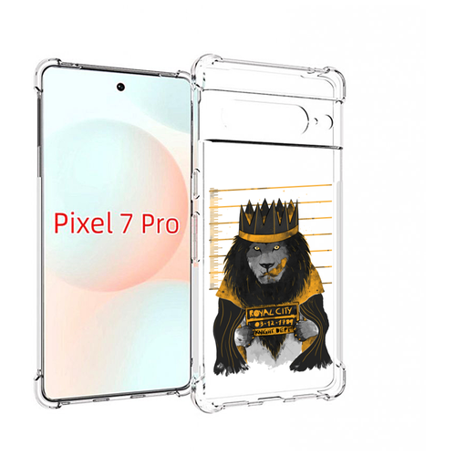 Чехол MyPads лев в законе для Google Pixel 7 Pro задняя-панель-накладка-бампер