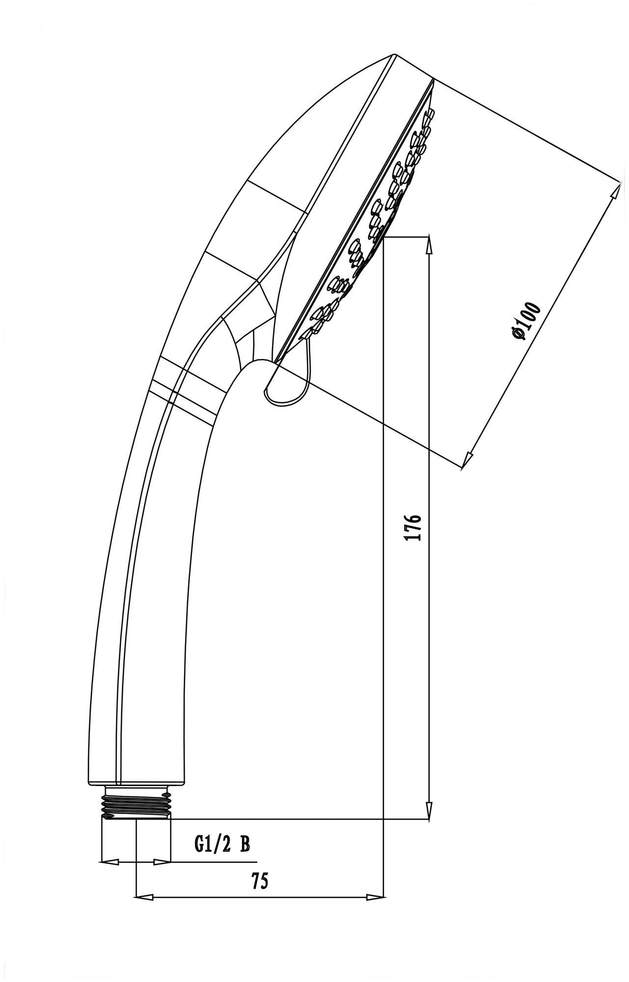 Лейка душевая Lemark 5-функциональная (LM0125C) - фотография № 2