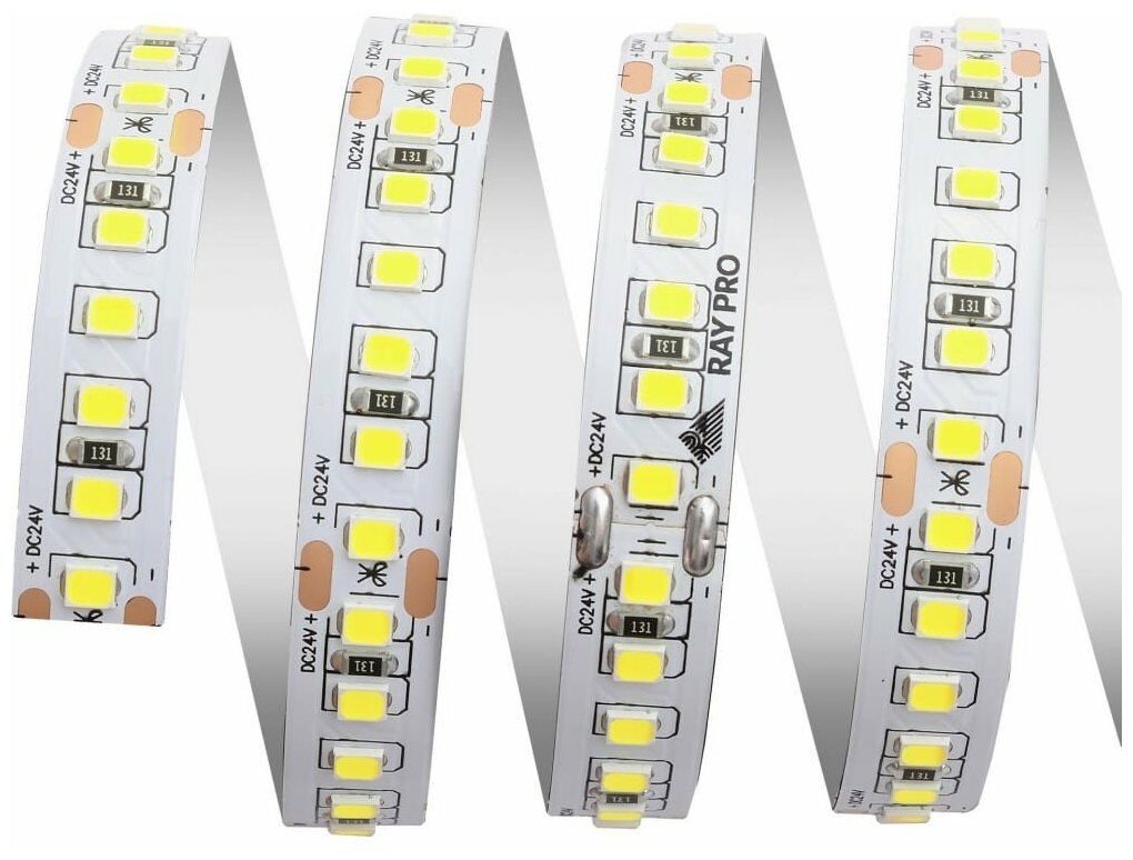 Светодиодная лента Apeyron 96W/m 60LED/m 2835SMD холодный белый 1M 221BL