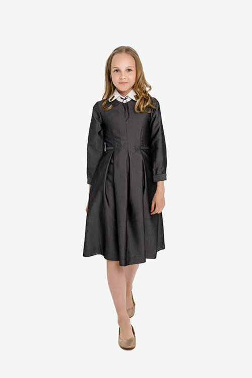 Школьное платье Leya.me, размер 140, серый