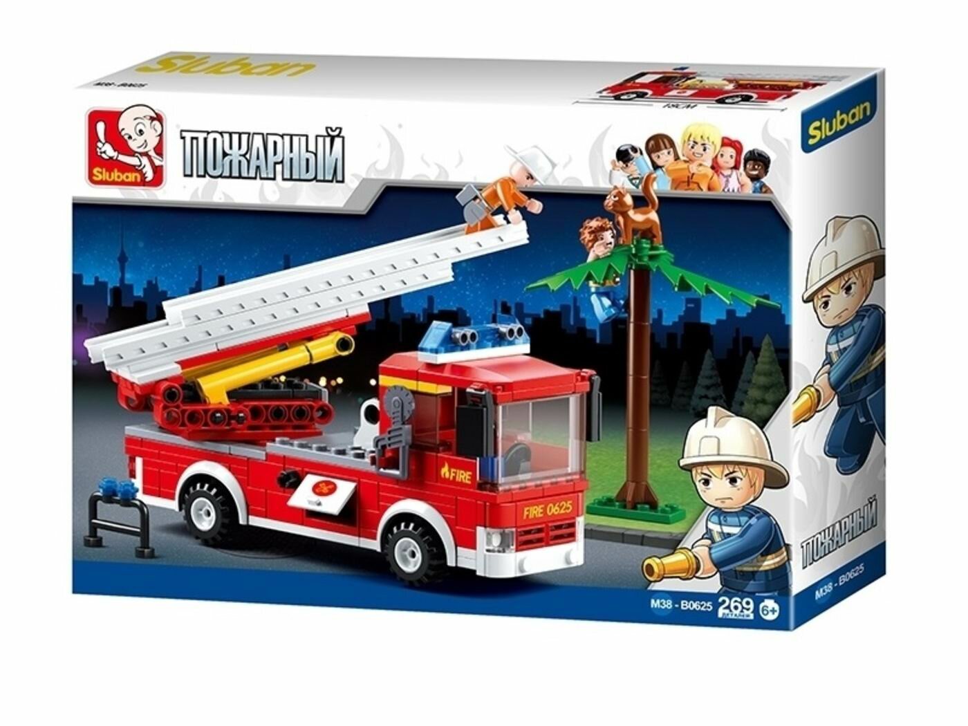Конструктор Sluban Пожарная машина Junfa Toys Ltd. - фото №3