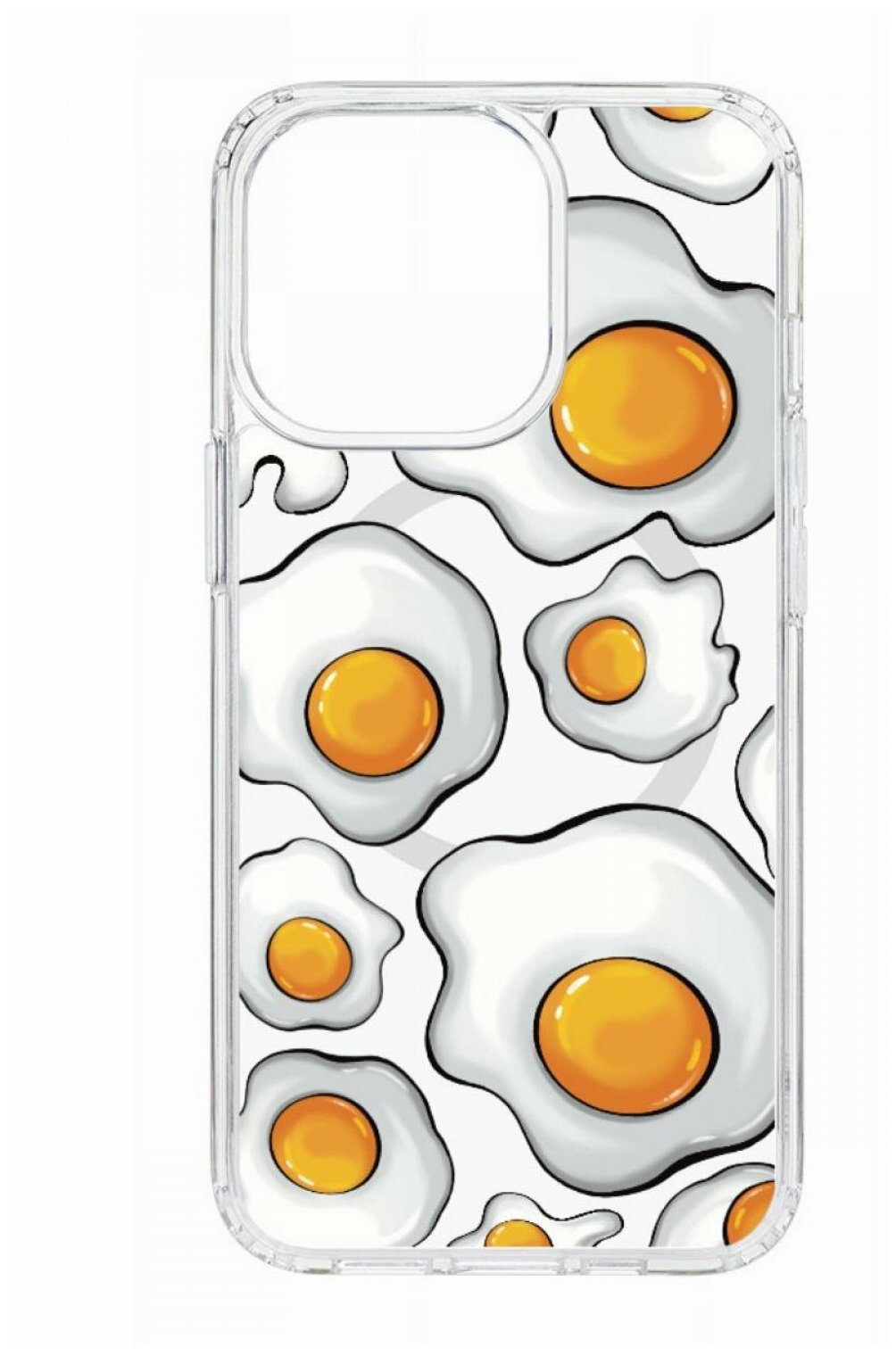 Чехол для iPhone 13 Pro Kruche Print MagSafe Глазунья