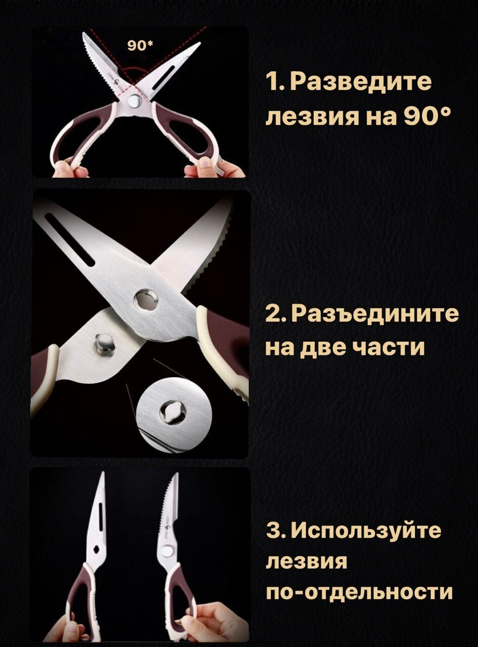Ножницы кухонные универсальные SSGP 10в1 - фотография № 11