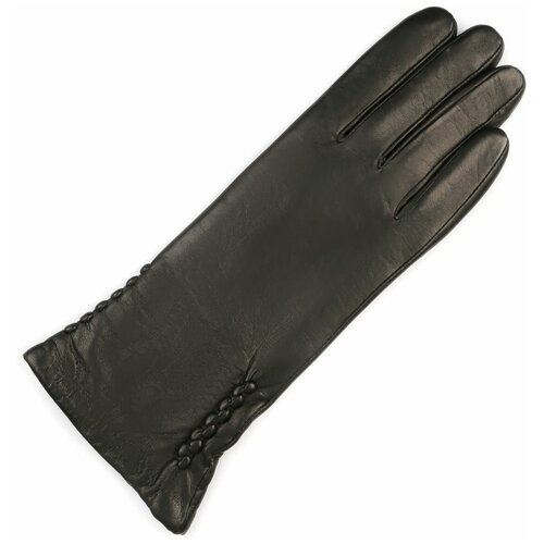 Перчатки женские кожаные утепленные ESTEGLA, размер 7, чёрные.