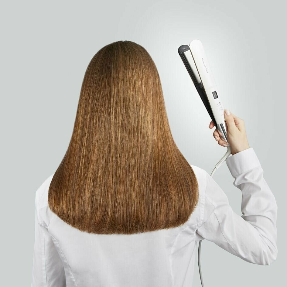 Выпрямитель для волос Rowenta VOLUMIZER SF4650F0, белый - фотография № 11