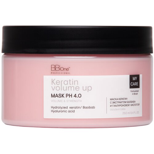 Маска для волос Keratin Volume Up Mask Volume & Strength набор кератина keratin research gold label mini для кератинового выпрямления волос