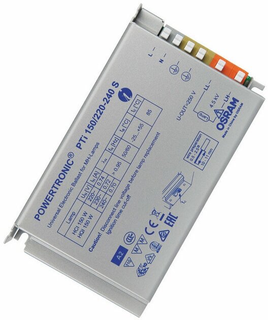 4008321188090 PTI 150 220-240V S Powertronic ЭПРА для металлогалог. ламп Osram - фото №4