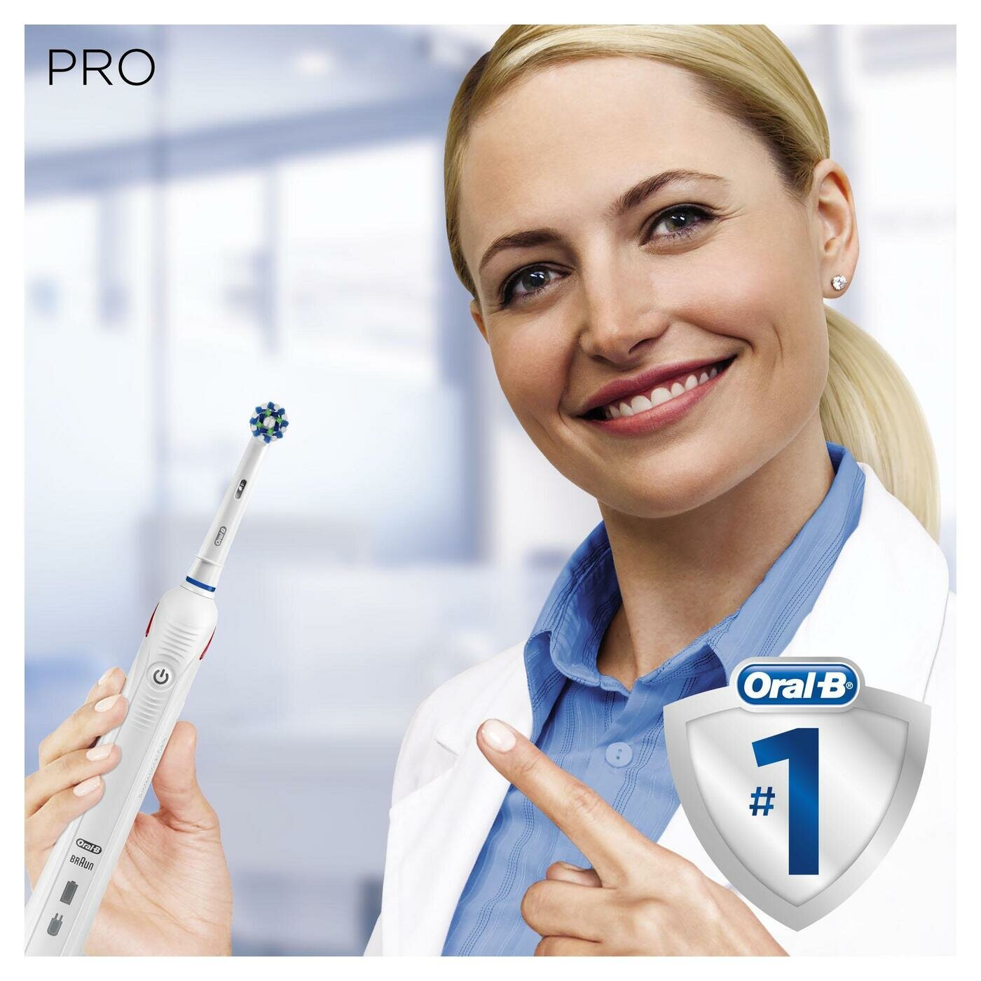 Электрическая зубная щетка Oral-B Pro 1/D16.513.1UX CrossAction White, белый - фотография № 5