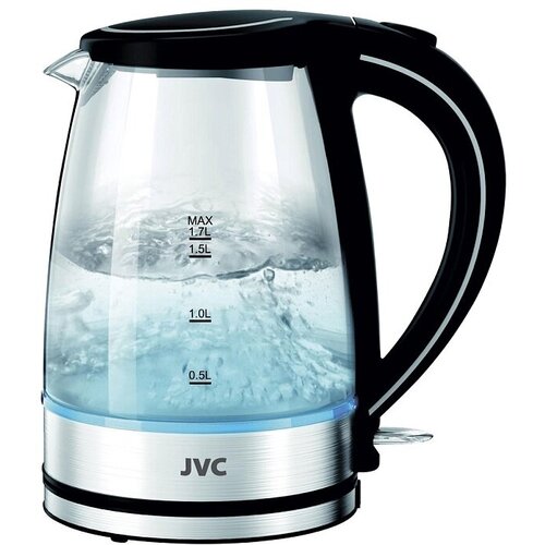 чайник электрический jvc jk ke1725 1 7 л 2200 вт серый Чайник JVC JK-KE1808 черный