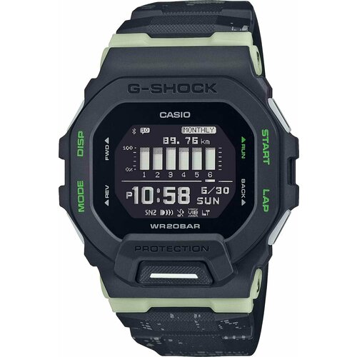 Наручные часы CASIO G-Shock, черный браслет из аметиста ауралита прямоугольник 20 15мм 58г радугакамня
