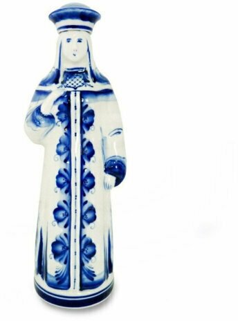 фото Штоф "Царица" (Гжель) 700мл, 105x90x290мм