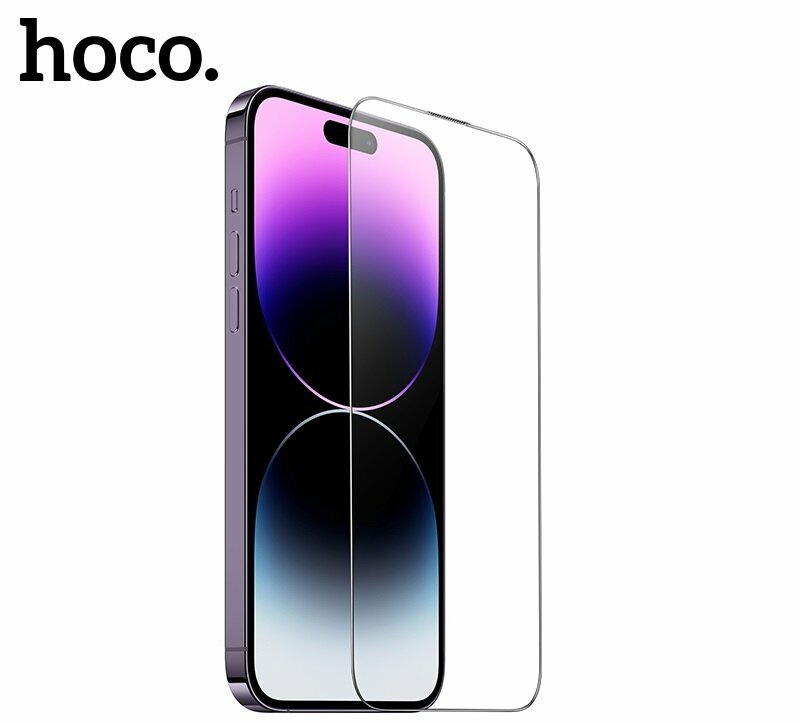 Защитное стекло 3D HOCO A34, iPhone 14 Pro черный