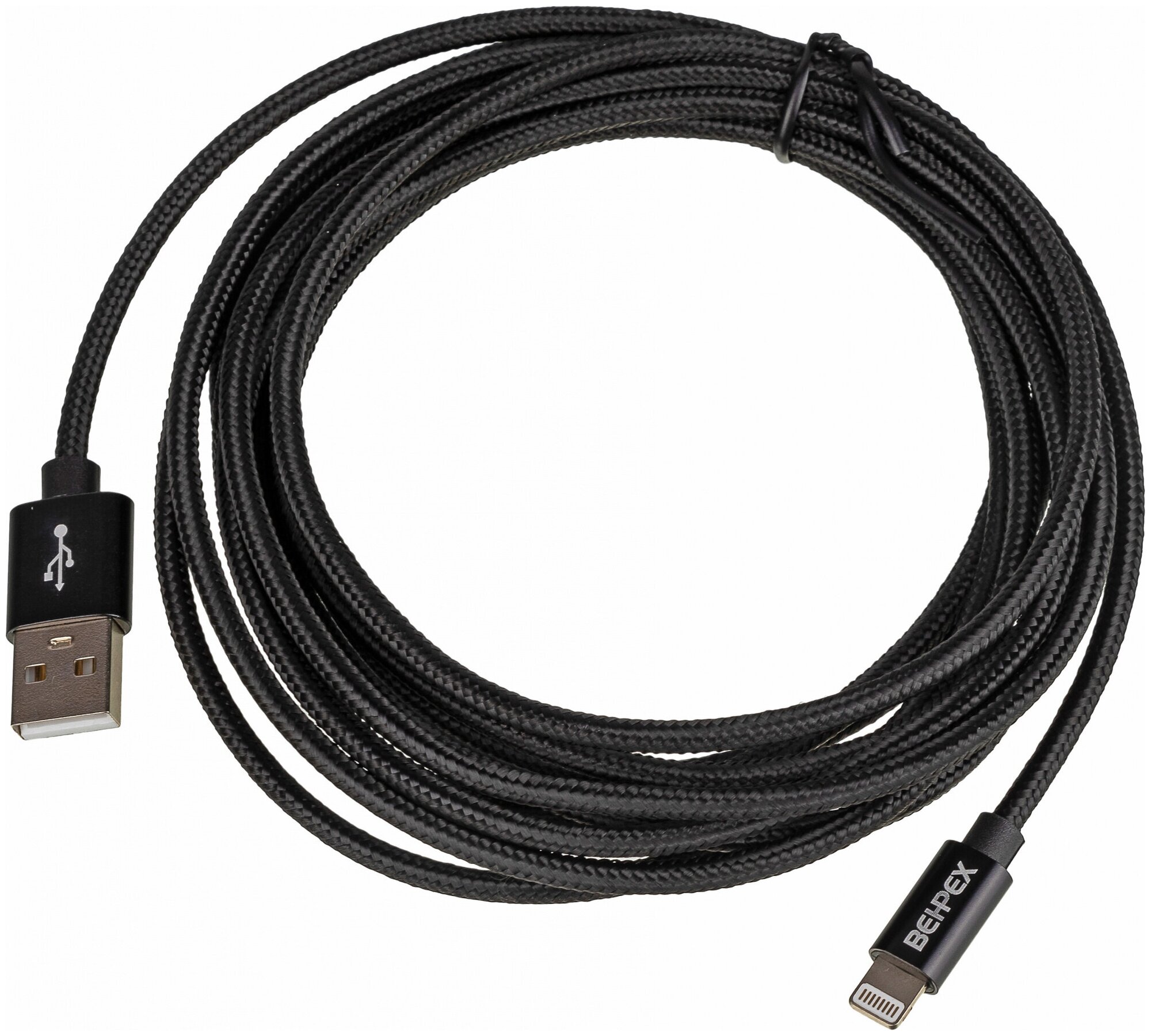 Кабель USB (m)-Lightning (m) 3м черный