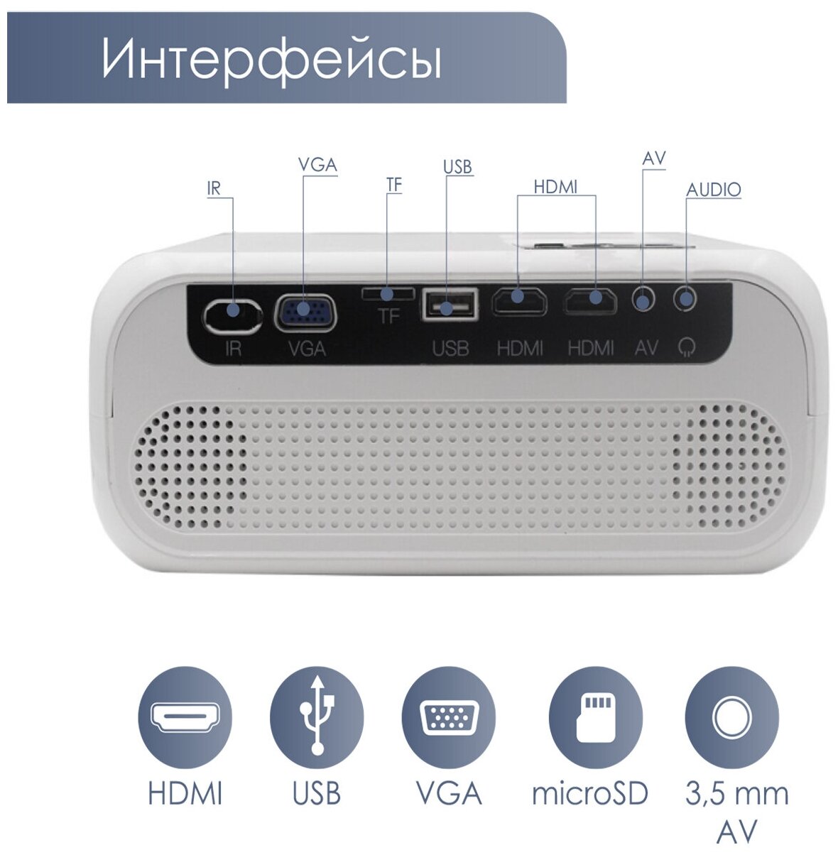 Комплект: Проектор HD E500H с поддержкой 1080p WiFi Android 4500 лм + Air mouse G10S PRO