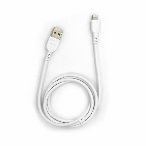 Кабель провод шнур для зарядки BZ BC-008i USB - Lightning 24 А 1 м силиконовый белый 514₽
