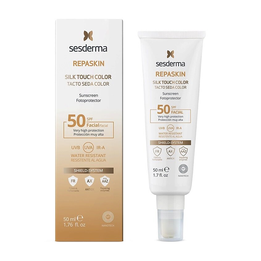 Sesderma Средство солнцезащитное тонирующее с нежностью шелка для лица SPF 50 , 50 мл (Sesderma, ) - фото №14