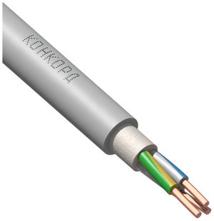 Кабель силовой NYM-J 3х2.5 кв. мм Конкорд серый 1 м