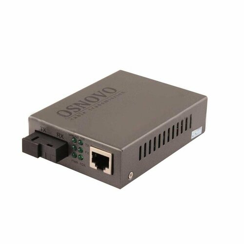 OMC-100-11S5a Оптический Fast Ethernet медиаконвертер для передачи Ethernet по одному волокну одномодового оптического кабеля до 20км