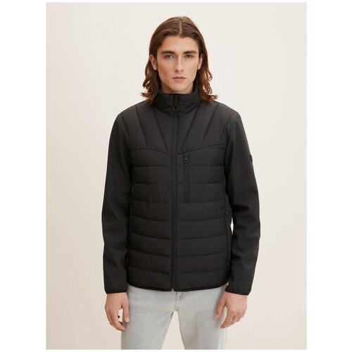 Куртка Tom Tailor для мужчин черная, размер XL (52)
