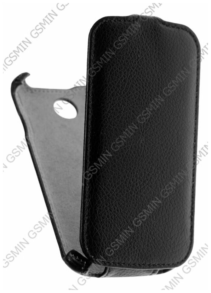 Кожаный чехол для Lenovo A760 Armor Case (Чёрный)