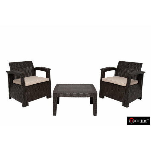 Bica, Италия Комплект мебели Rattan Comfort 3, венге