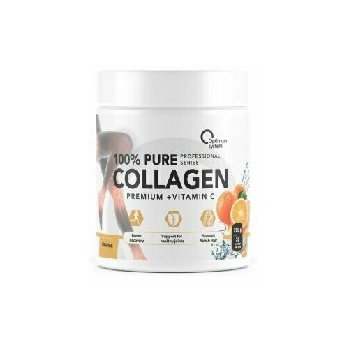 Optimum system 100% Pure Collagen (200 гр.) - Апельсин