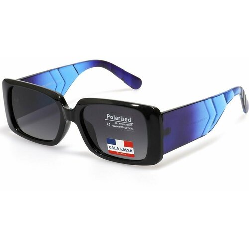 фото Солнцезащитные очки , квадратные, градиентные, с защитой от уф, поляризационные, для женщин, синий cala rossa