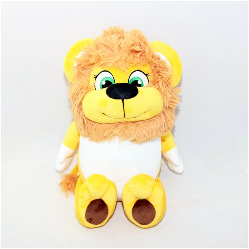 Желтый Львенок 40 см / Мягкая игрушка / Игрушка для вышивки