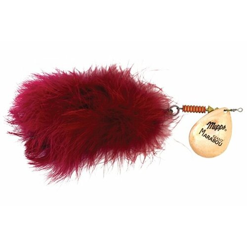 Блесна вращающаяся Mepps GIANT MARABOU Copper/Red (блистер) C_GMARA3_06