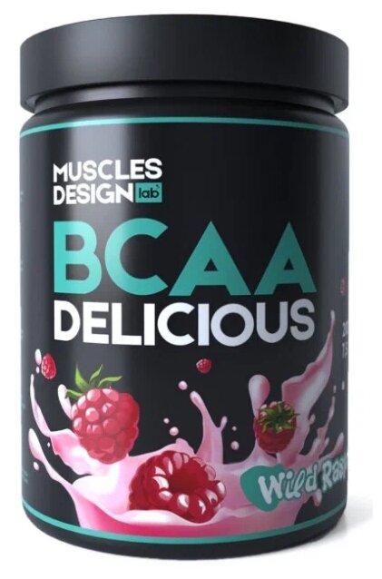 Muscles Design Lab BCAA Delicious 200 гр (дикая малина)