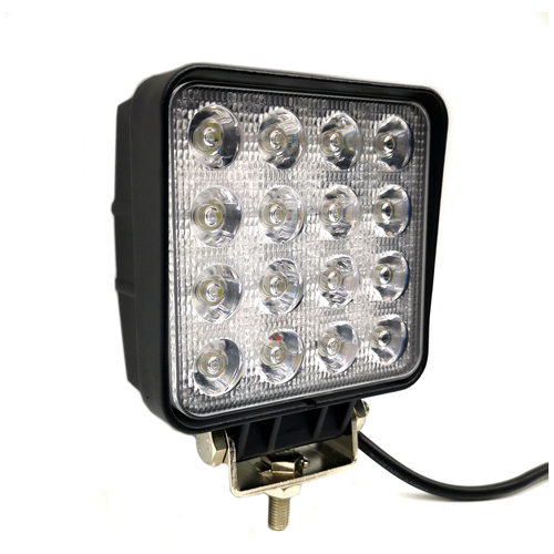 Вымпел Светодиодная фара Wl-148cs /дальн. свет, кв. мет. корп. 16 Led, 48W/ 5201