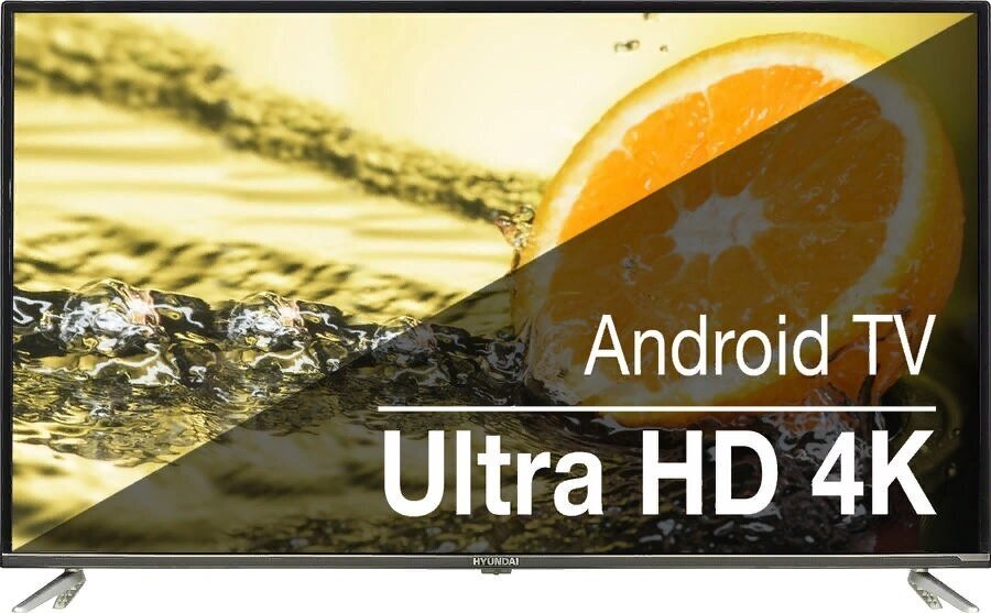 50" Телевизор Hyundai H-led50eu7008, 4K Ultra HD, черный, Смарт ТВ, Android .